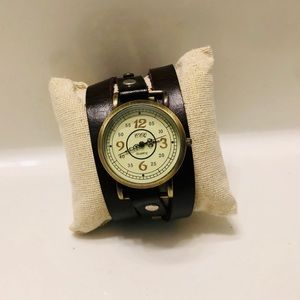 🕰⭐️Hand Crafted Leather Wrap Watch ⭐️🕰